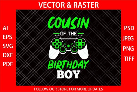 Cousin of the Birthday Boy Up Funny SVG
