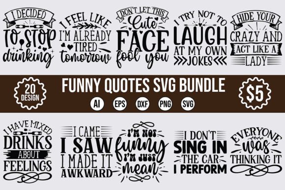 Funny SVG Designs Quotes Bundle Review