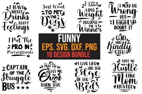 Funny SVG Typography T-shirt Design Review