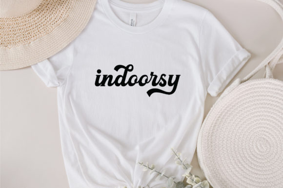 Indoorsy Svg: A Funny, Homebody-Centric Design for Crafty Embroidery Projects
