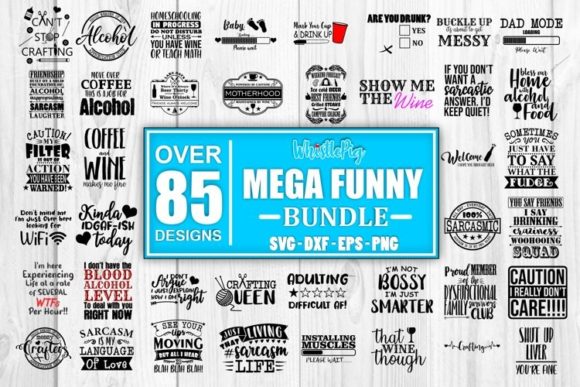Mega Funny SVG Bundle: Sarcasm Meets Stitching