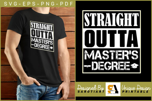 Straight Outta Master s Degree Funny SVG Review